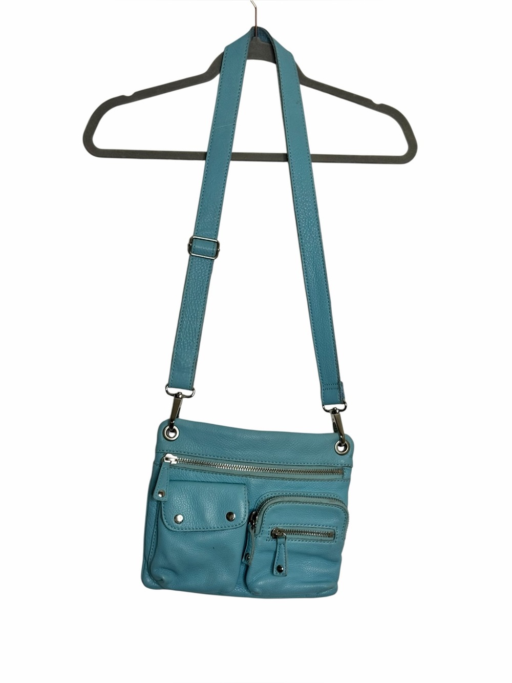 Fossil Sutton Crossbody Bag, EUC, LIGHT BLUE/turquoise color